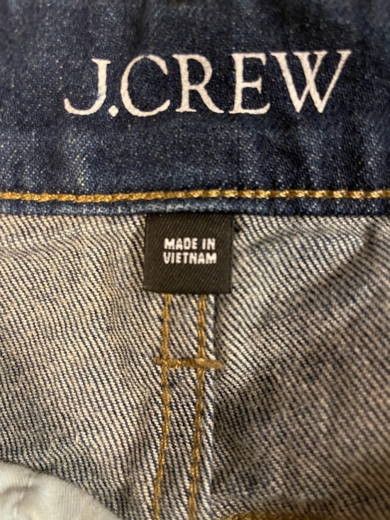 J. Crew ‘96 Denim Trouser High-Rise Wide Leg Dark Blue  Size 29P - Picture 2 of 11